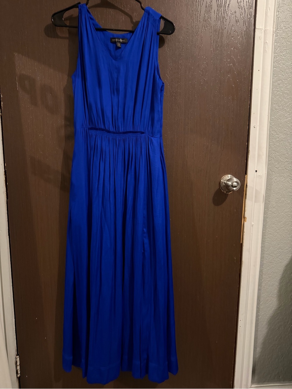 Banana Republic Sleeveless Royal Blue Maxi Dress Size 8P